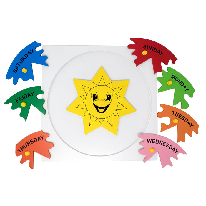 Days of the Week puzzle with knob