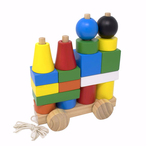 Stacking Train Blocks - Colored