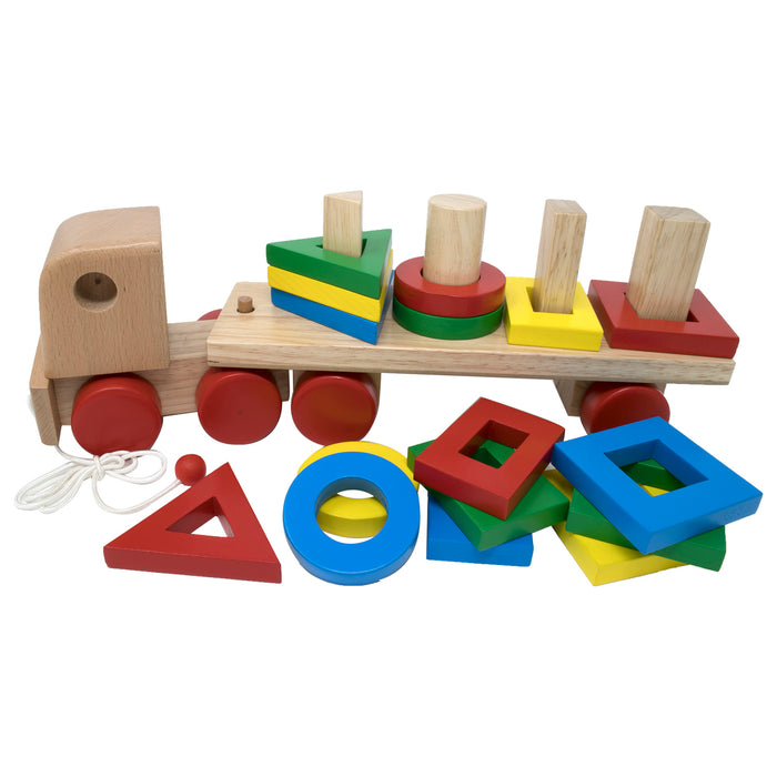 Geometric Shapes Stacking Truck (Single peg/shape)