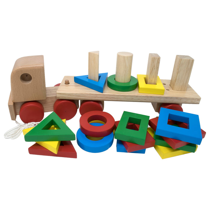 Geometric Shapes Stacking Truck (Single peg/shape)