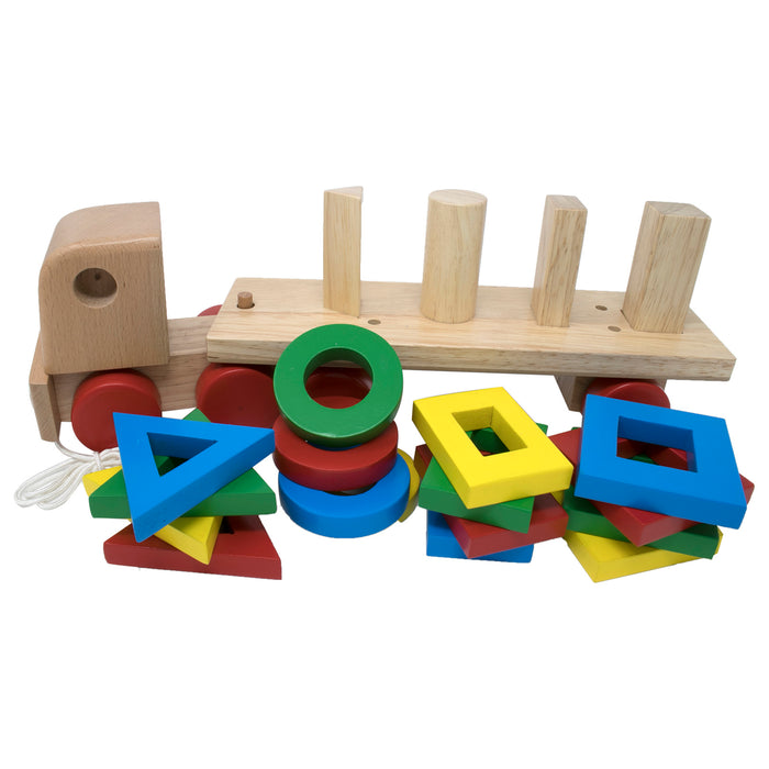 Geometric Shapes Stacking Truck (Single peg/shape)