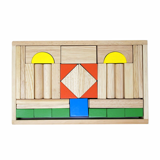 Building Blocks with Wooden Box (56 Pcs)