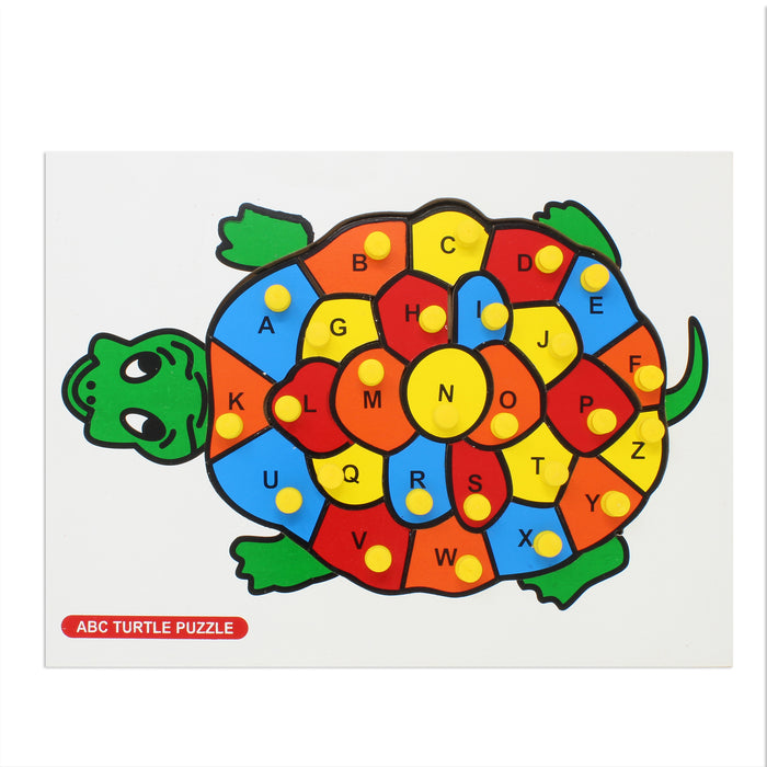 Alphabet A-Z puzzle - Turtle with knob