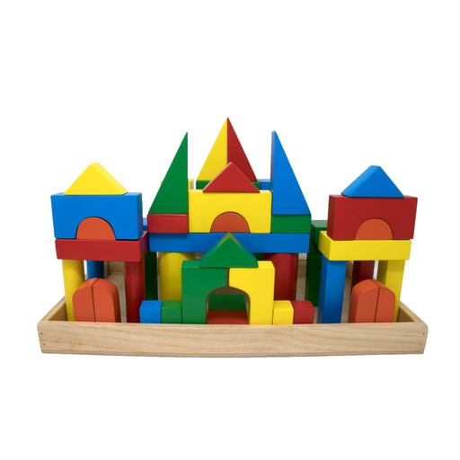 Building Blocks with Wooden Box (52 Pcs)