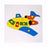 Airplane Inset Puzzle board with knob (08 Pcs)