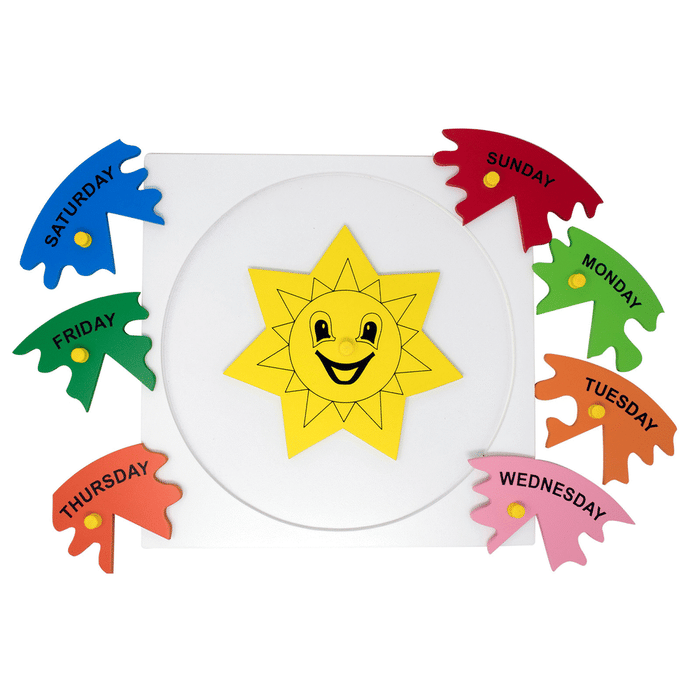 Days of the Week puzzle with knob