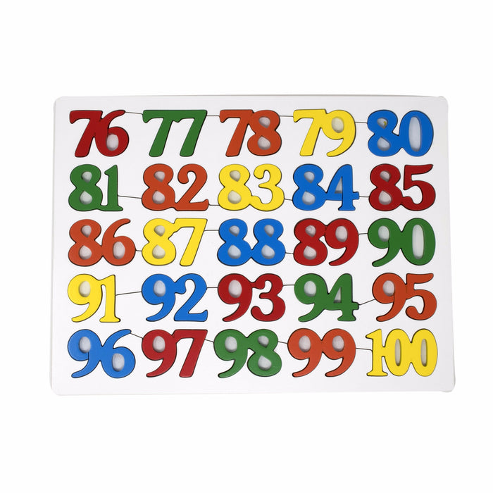 Number Inset Puzzle 1-100 (set of 4 boards)