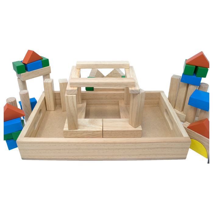 Building Blocks with Wooden Box (56 Pcs)
