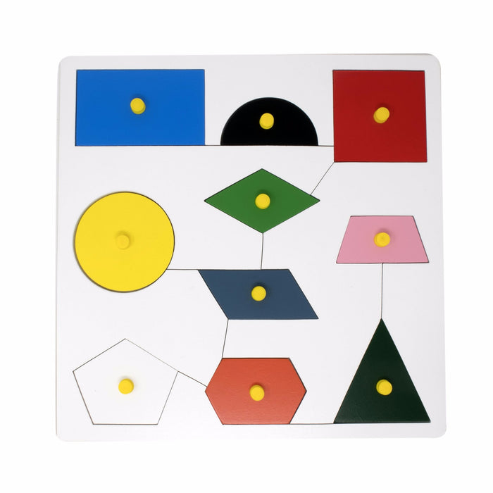 Geometric Shapes Inset sorting Board with knob