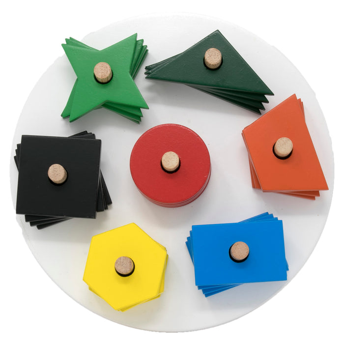 Multishape Stacking and Sorting Board - 07 Shapes