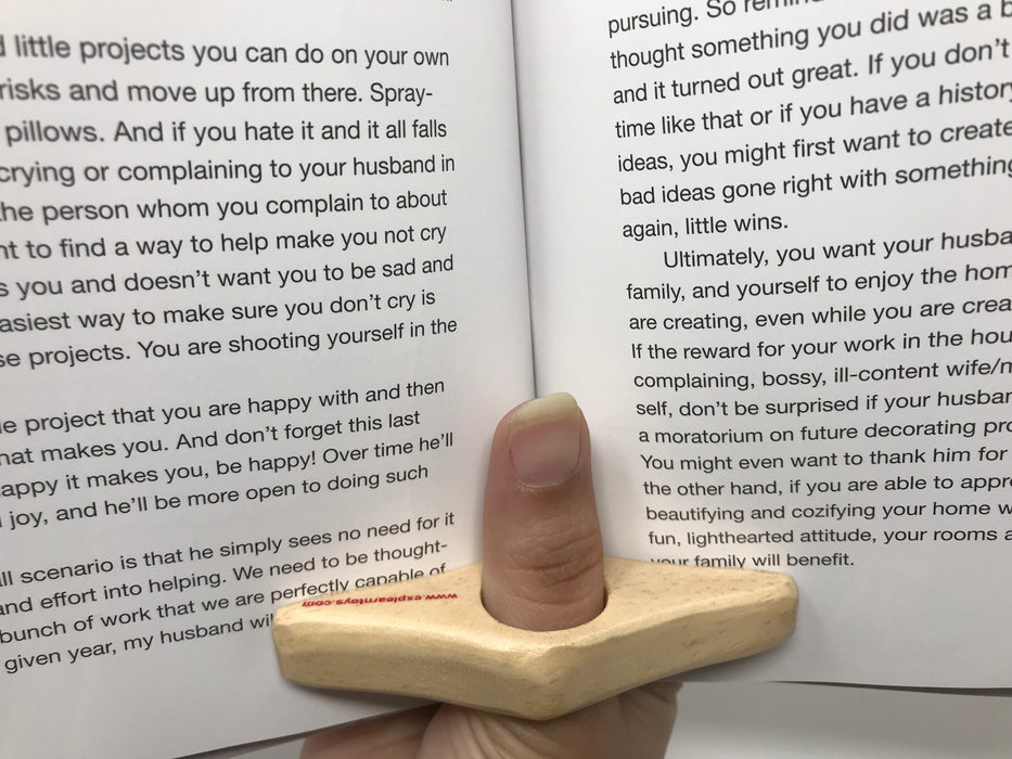 Wooden Thumb Book Holder™